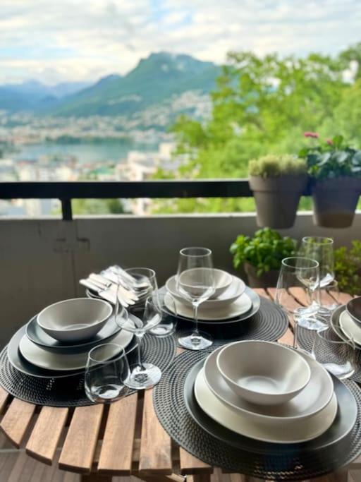 Panorama Suite In Lugano - Pazzallo باراديزو المظهر الخارجي الصورة