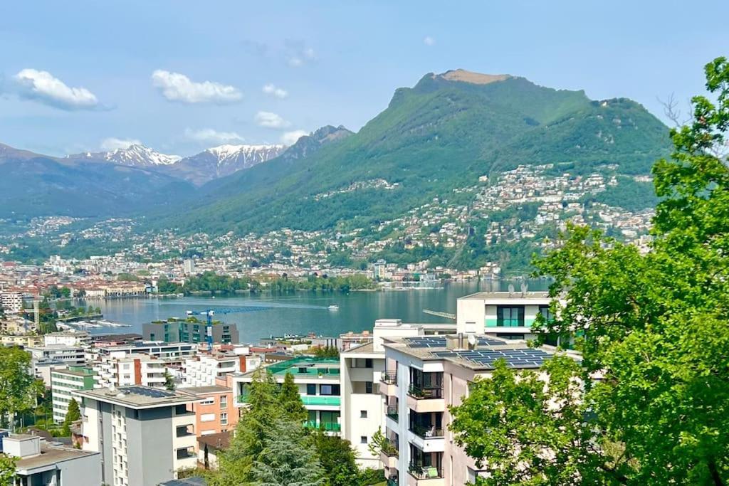 Panorama Suite In Lugano - Pazzallo باراديزو المظهر الخارجي الصورة